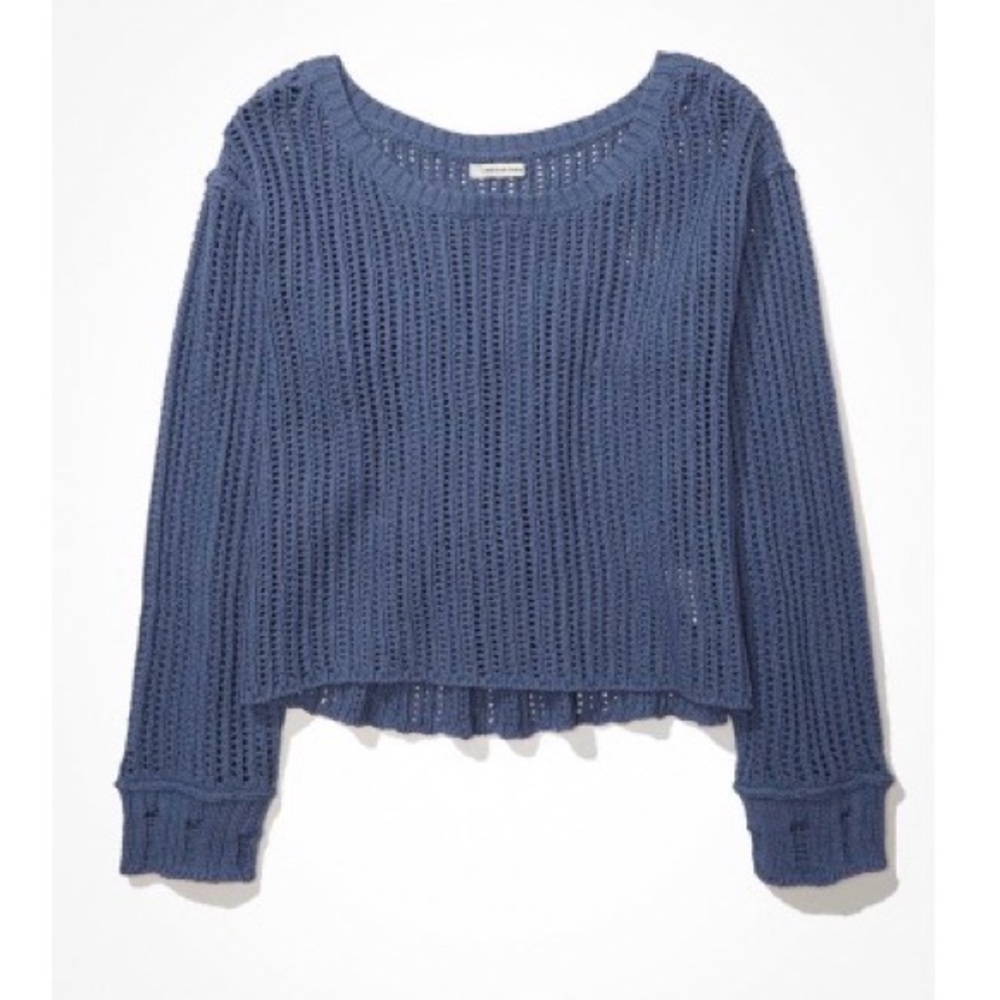 American eagle Blue Knit Sweater